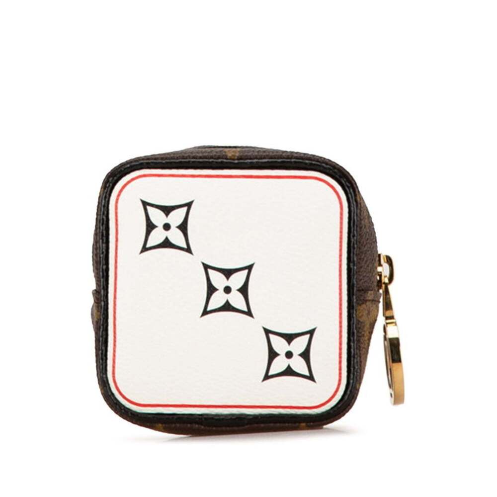 LOUIS VUITTON Authentic Brown Monogram Leather Pouch - Picture 4 of 12